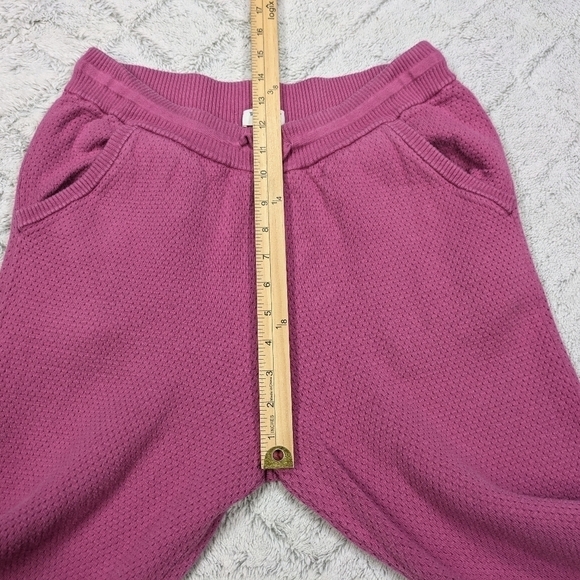 Tommy John Joggers Women's M Pink Berry Sweater Lounge Ribbed Texture - Picture 5 of 11